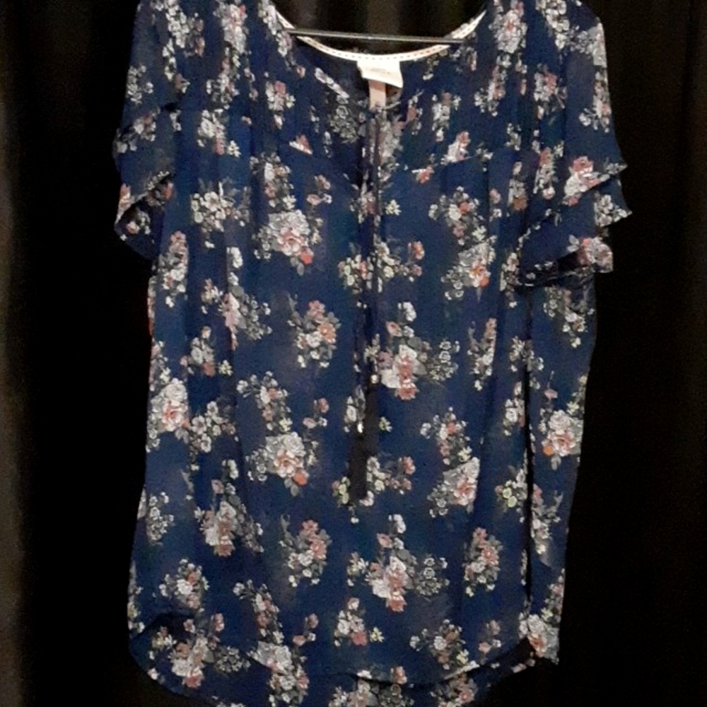 Knox Rose Womens Top, XL, Floral
